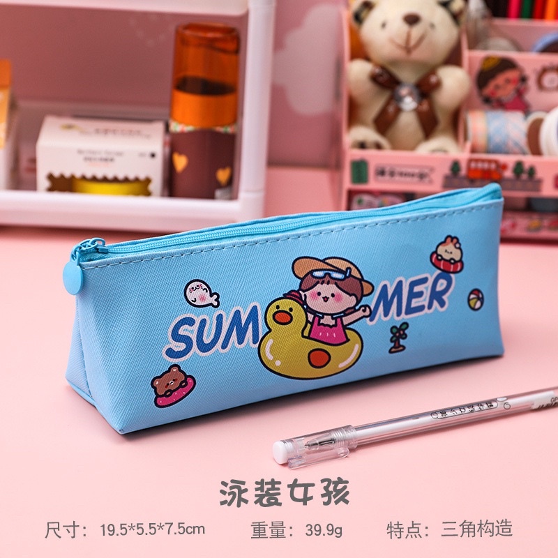 Túi đựng bút - Hộp bút vải hình thú Summer siêu xinh TB252