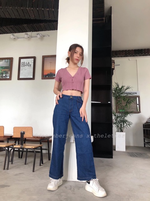 Quần ống suông túi nhỏ 20decemberjeans mã 940