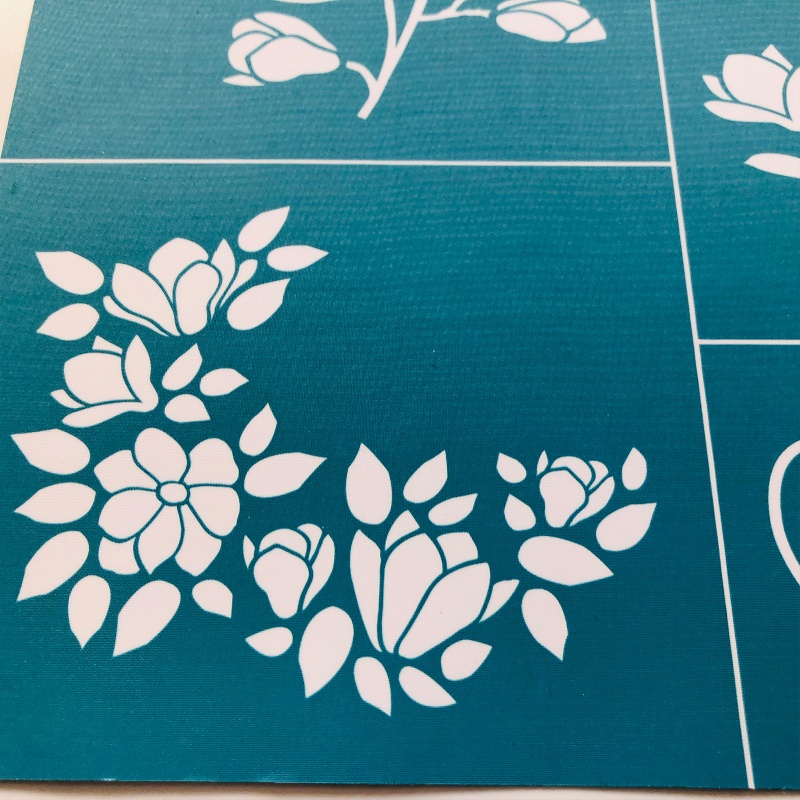 Vải Lưới Tự Dính In Hoa Blala Tự Dính Dùng Làm Gối / Túi Xách DIY