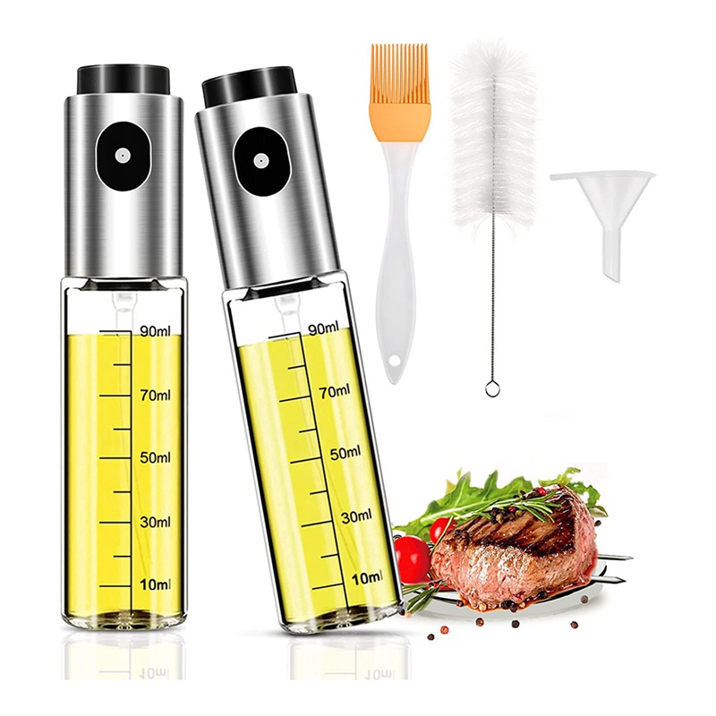Set 2 bình xịt dầu olive/nước sốt cho nồi chiên không dầu/nấu ăn