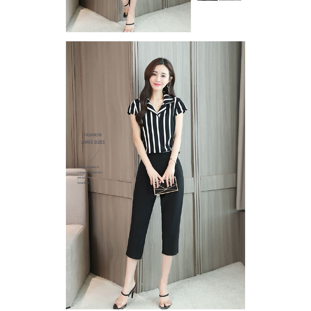 Set Áo Thun Ngắn Tay + Quần Dài Thoải Mái Thời Trang Dành Cho Nữ | BigBuy360 - bigbuy360.vn