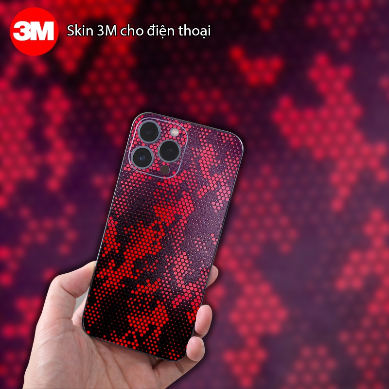 Miếng Dán Skin điện thoại - Skin 3M Mamba đỏ vân nổi  - Có mẫu cho tất cả các dòng điện thoại Iphone/ Samsung/ Oppo...