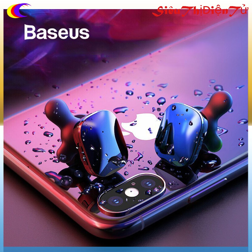 TAI NGHE BASEUS W02 hay TAI NGHE BLUETOOTH KÈM ĐỐC SẠC- TAI NGHE CHÍNH HÃNG KHÔNG DÂY TAI NGHE CHỐNG ỒN HIỆU QUẢ