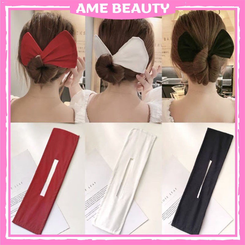 Kẹp tóc hình nơ Ame Beauty , cặp tóc nơ Hàn Quốc quý phái dành cho nữ