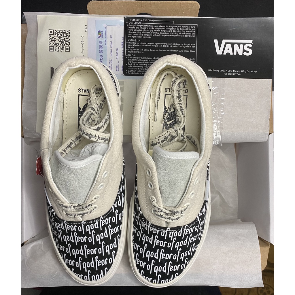 Giày ⚡Vans Vault Fear Of God⚡, FOG Bản chuẩn Trung  Bill - Sneaker Vans Chữ