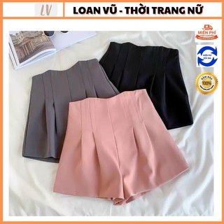 Quần Short Cạp Cao - Khóa Sau - Chất Tuyết Mưa Loan Vũ Thời Trang Nữ MS39