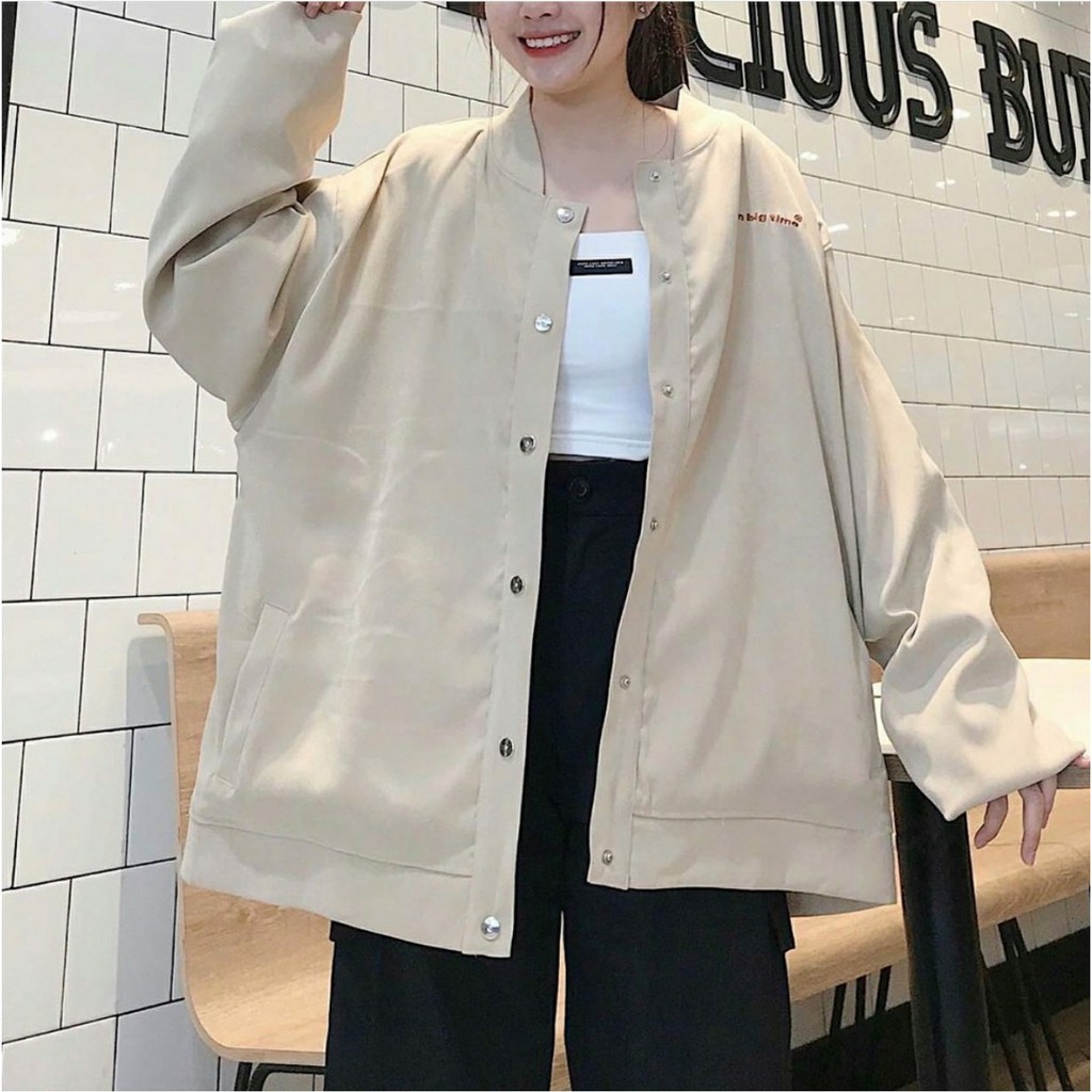 Áo Khoác Kaki WIN BIG TIME Jacket Form Rộng Ulzzang