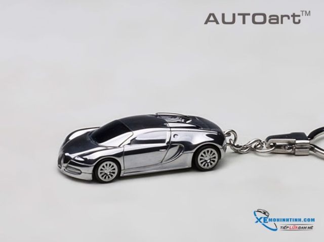 Móc Khoá Bugatti Veyron 1:87 Autoart ( Crom )