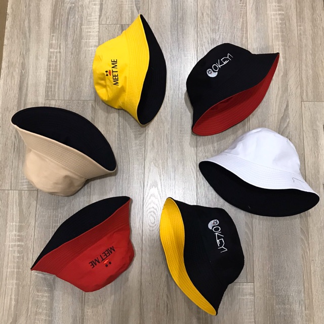 NÓN BUCKET 2 mặt - MEET ME - okay