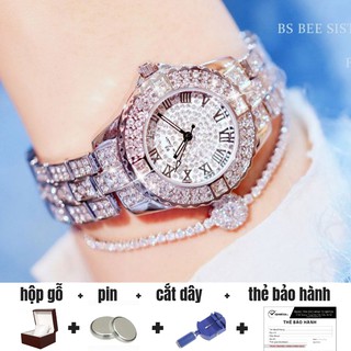 Đồng Hồ Nữ Mặt Đính Đá Sang Chảnh Hiệu Bs