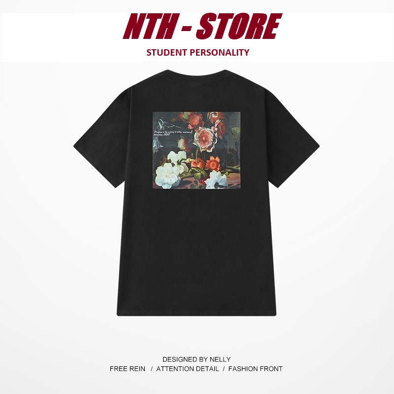 Áo Nelly, áo phông Nelly Heybig cộc tay - HOA HONG DEN 94