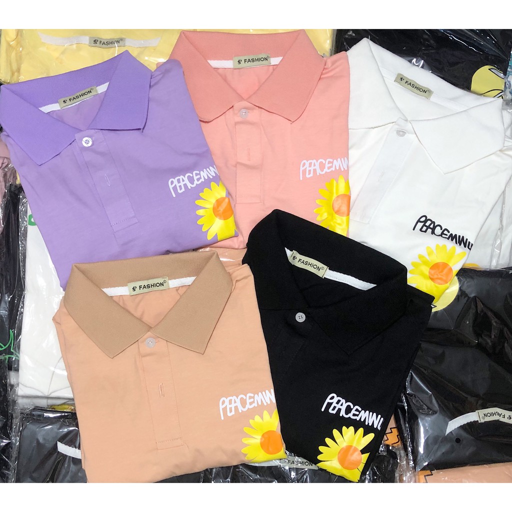 Áo POLO In Hoa Cúc - Dễ Thương( CÓ ẢNH THẬT ) --- [ Xưởng Sỉ Supo ]