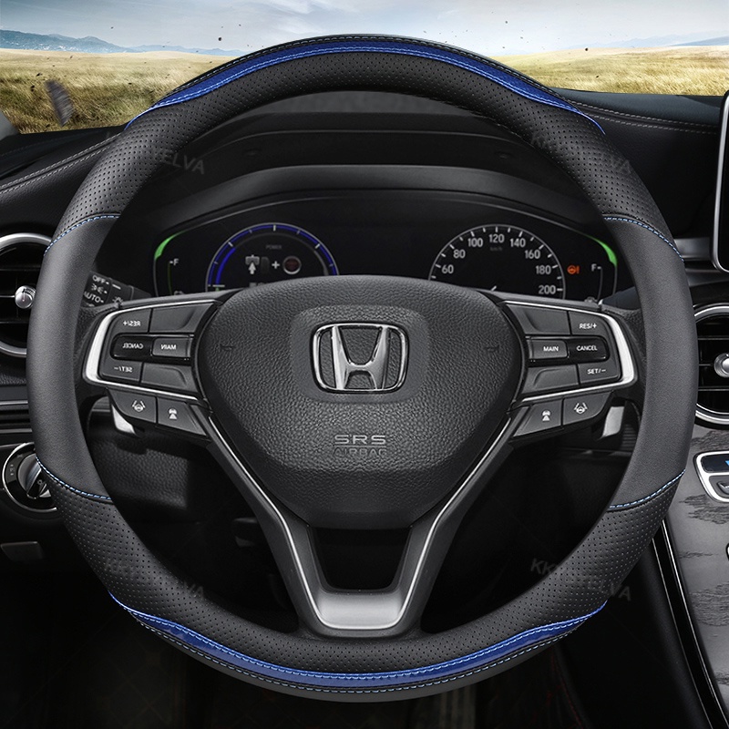 Vỏ Bọc Vô Lăng Bằng Sợi Carbon Cho Xe Hơi Honda City Civic BRV Mobio HRV Jade Stream CRV