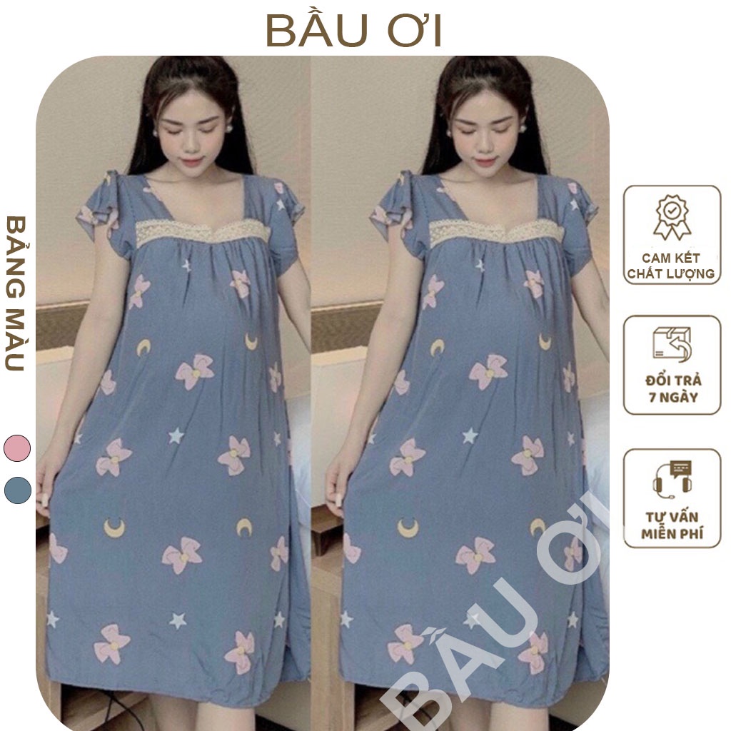 [ECOSEEDS V36] ĐẦM BẦU CAO CẤP DÁNG XUÔNG THÔ HÀN MỀM-SIÊU MÁT THẤM MỒ HÔI TỐT FREE SIZE 45-70KG - VÁY BẦU CÔNG SỞ ĐẸP