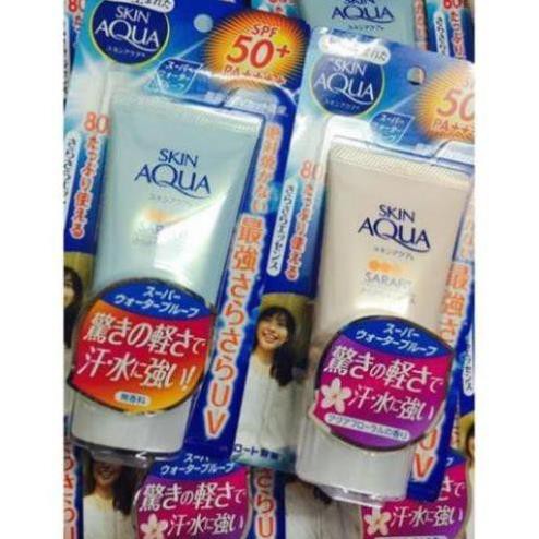 [Xả Kho Hàng Nhật] Kem Chống Nắng Skin Aqua Sarafit UV Essence SPF 50+/PA++++ - Nội Địa Nhật