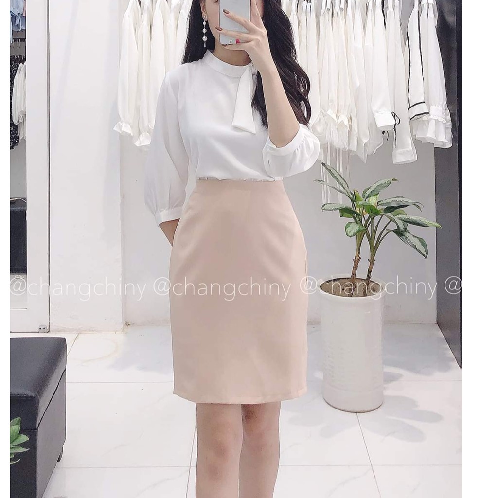 M13-Chân bút chì màu be dáng suông xinh xắn | BigBuy360 - bigbuy360.vn