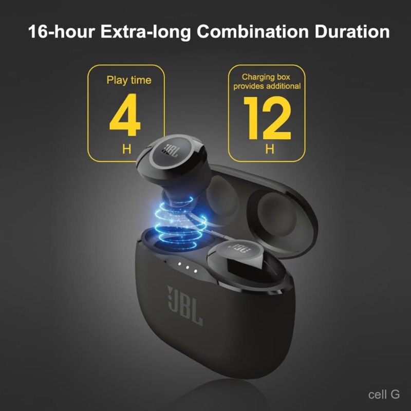 Tai Nghe Nhét Tai Không Dây JBL Tune 120 TWS Âm Thanh Siêu Trầm Có Sạc