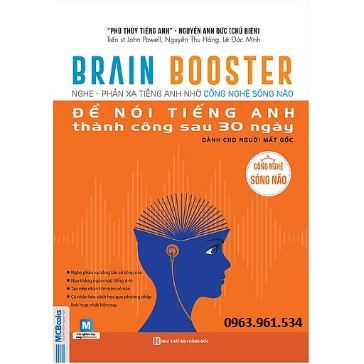 Sách Brain Booster Nghe Phản Xạ Tiếng Anh Bằng Công Nghệ Sóng Não Dành Cho Người Mất Gốc