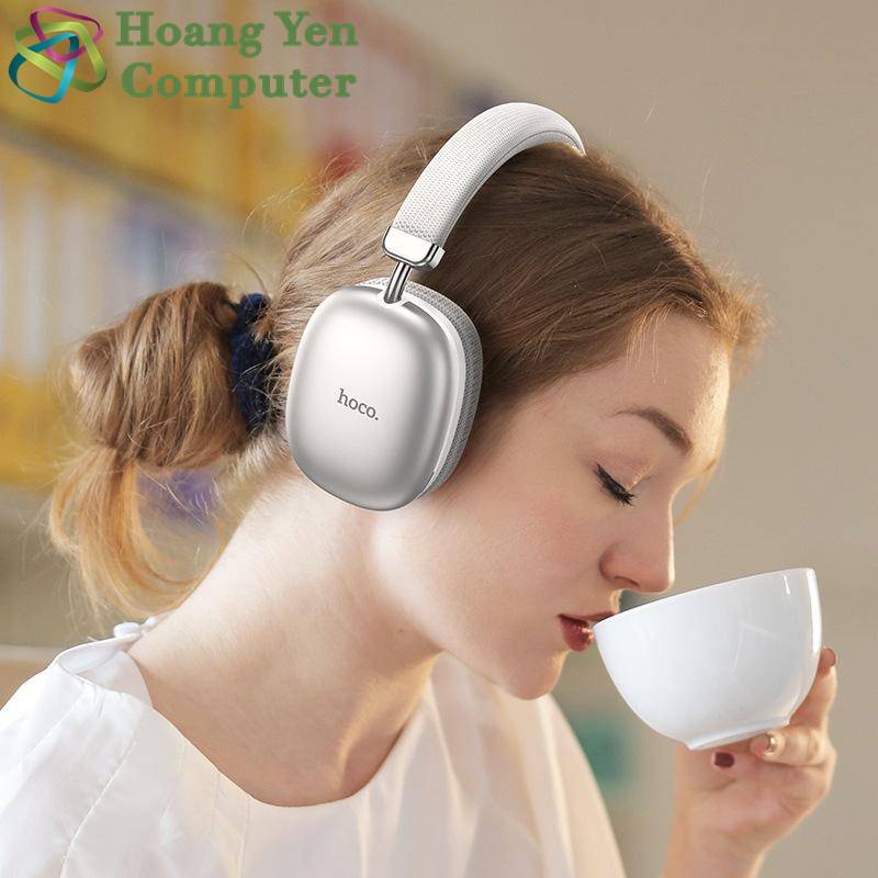 Tai Nghe Chụp Tai Hoco W35 - Pin Siêu Trâu 40h, Bluetooth V5.3, Kiểu Dáng Sang Trọng - BH 1 Năm - Hoangyencomputer
