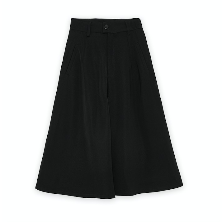 Quần váy ống rộng unisex Zune.zx đen trơn phong cách Nhật, Zune pant