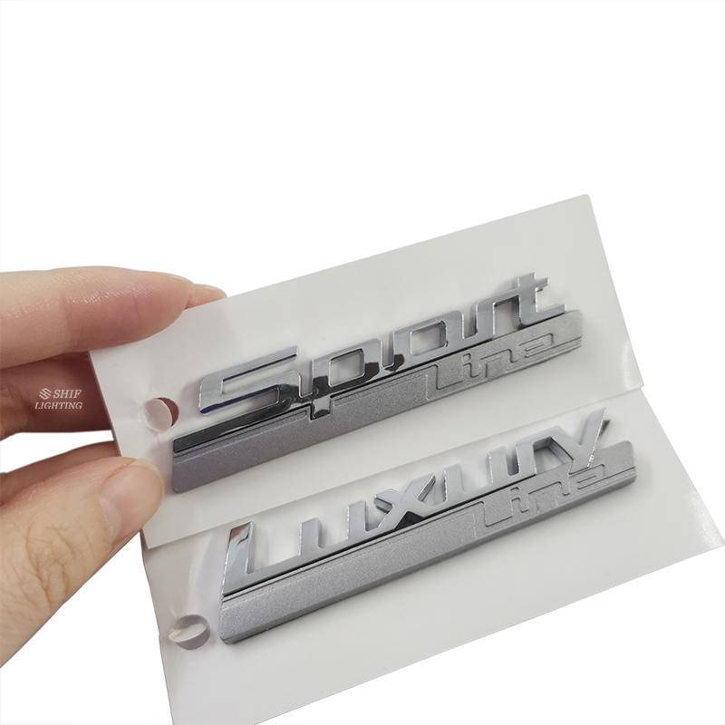 1 Miếng dán logo LUXURY LINE SPORT LINE thay thế cho xe hơi BMW