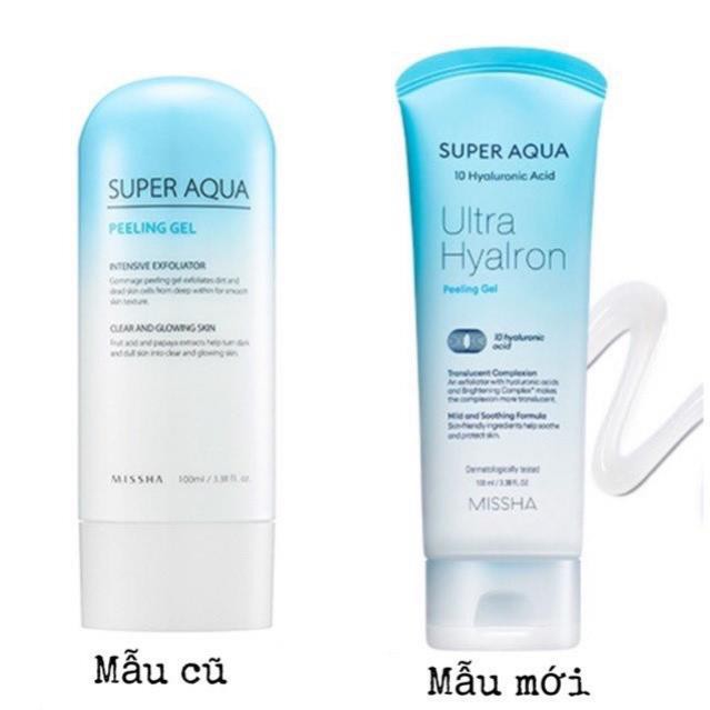 Tẩy Da Chết Missha Super Aqua Ultra Hyalron Peeling Gel 100ml..