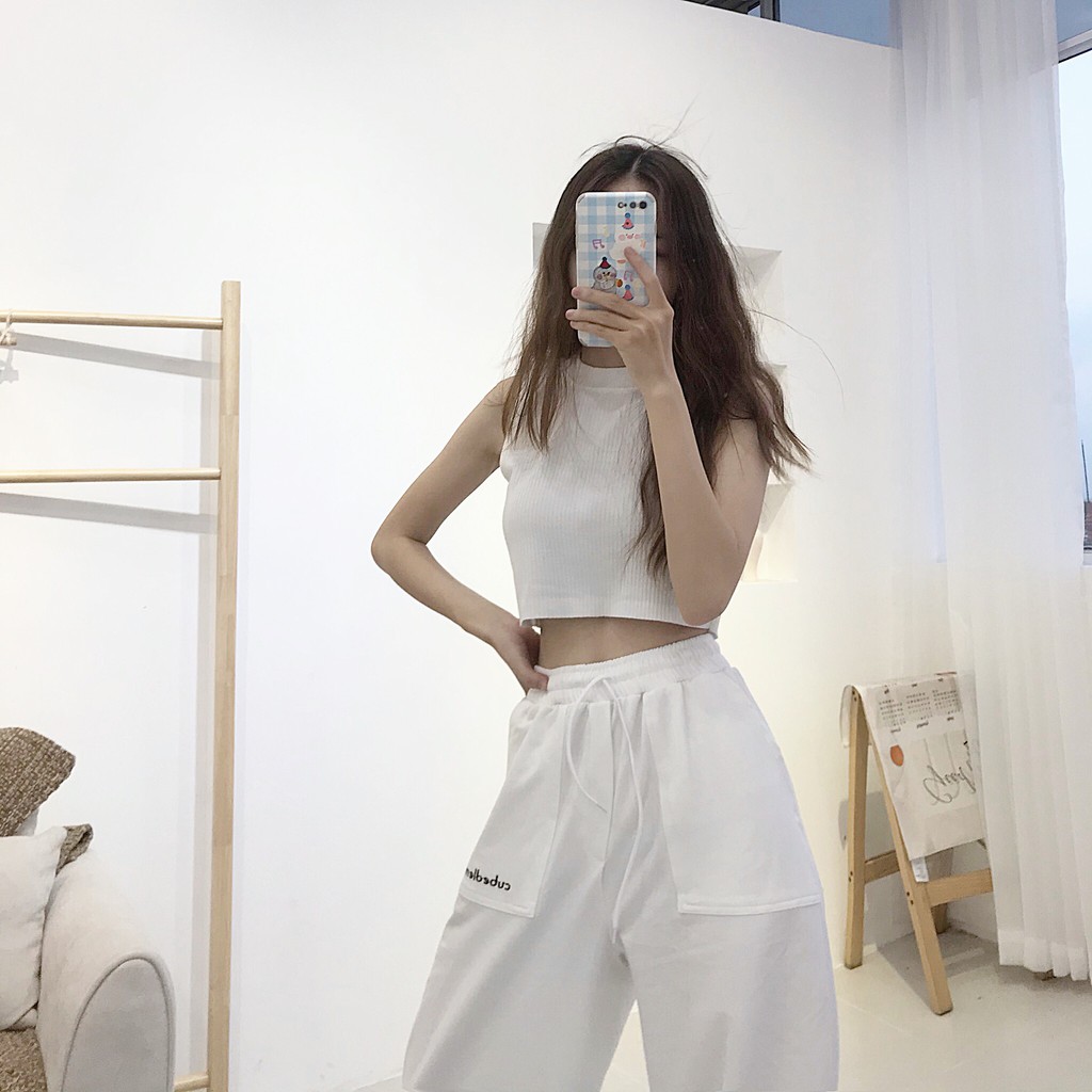 |hình thật độc quyền| Quần nỉ jogger ulzzang da cá túi trước