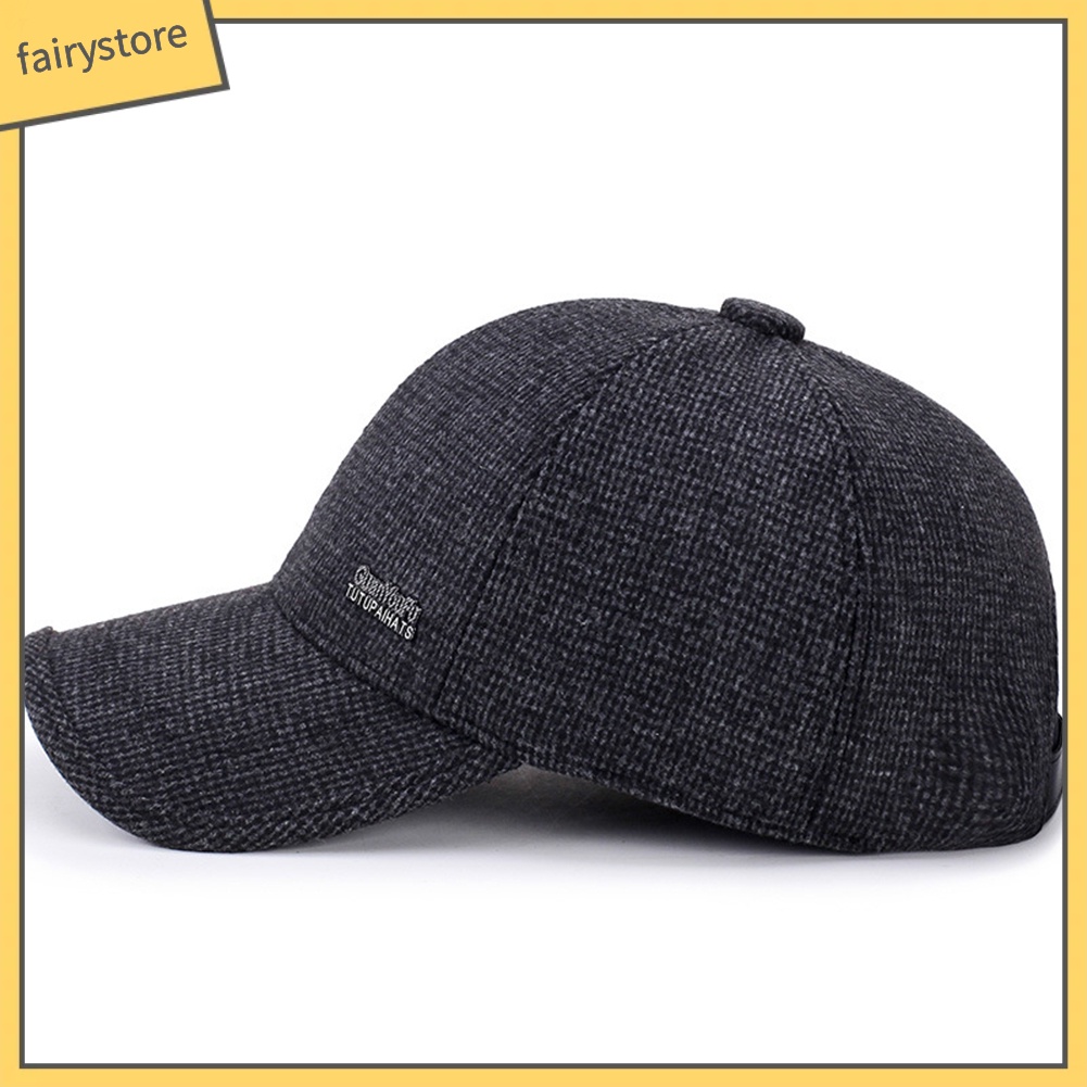 Mũ Lưỡi Trai Phối Lông Thú Cho Nam Giới