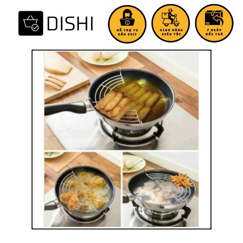 Vỉ gác chảo rán bằng inox