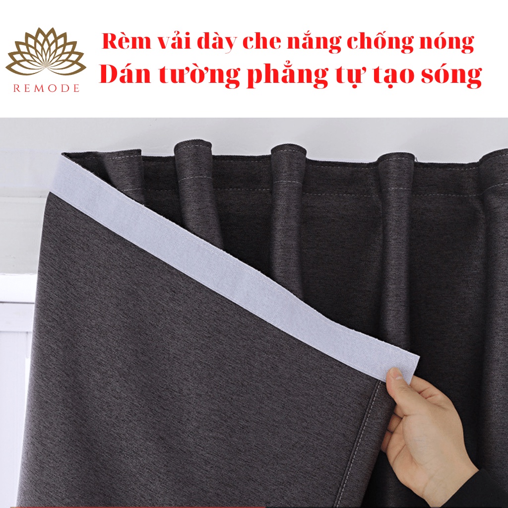 Rèm cửa sổ dán tường, treo thanh che cửa sổ, cửa chính, rèm cản sáng, chống nắng trang trí phòng ngủ phòng khách REMODE