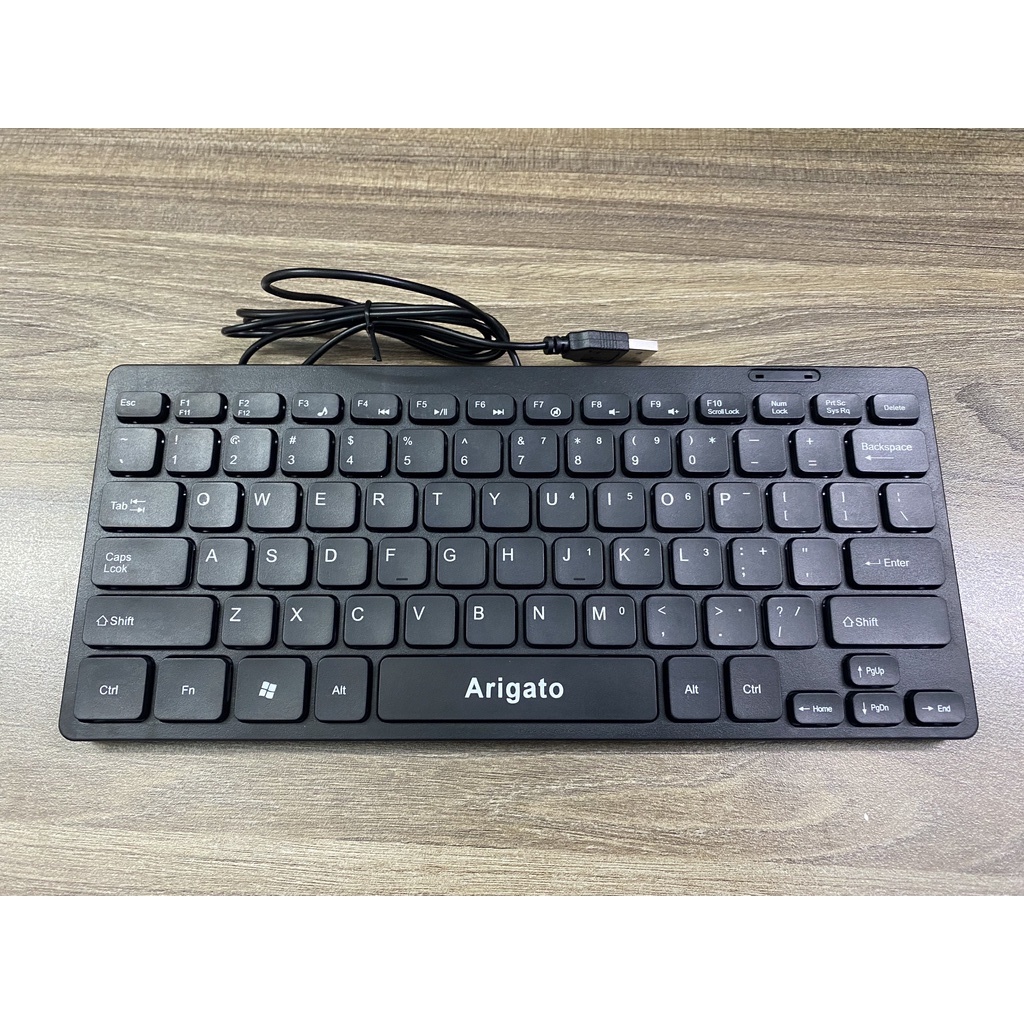 Bàn phím máy tính mini có dây Arigato nhỏ gọn