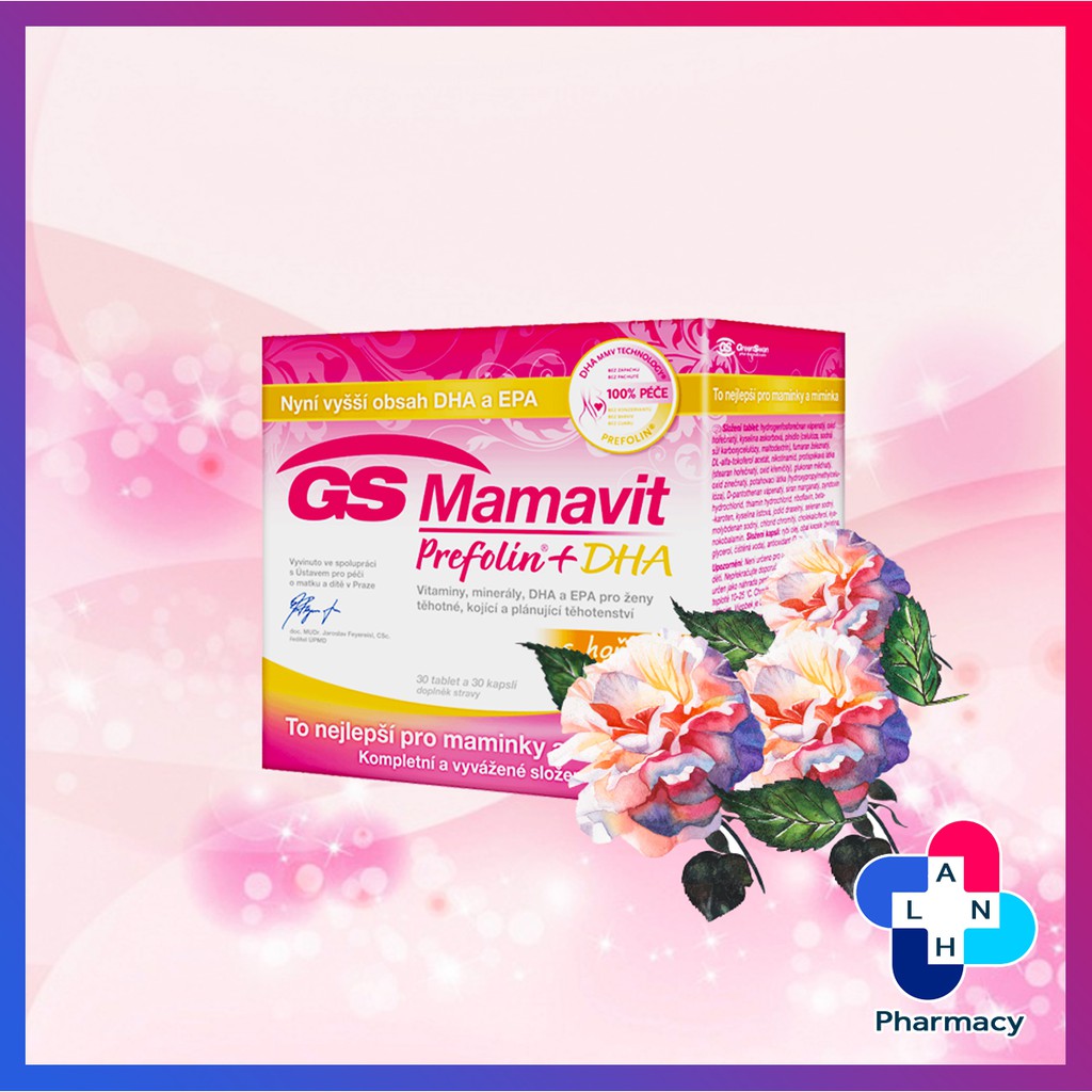 GS Mamavit Prefolin + DHA + EPA [Hàng nhập khẩu] - Vitamin cho mẹ bầu.