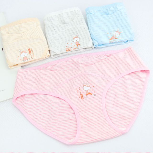 Set 4 quần lót bầu sau sinh cạp chéo cotton Cao Cấp hàng đẹp - 𝐐𝐋𝟎𝟒