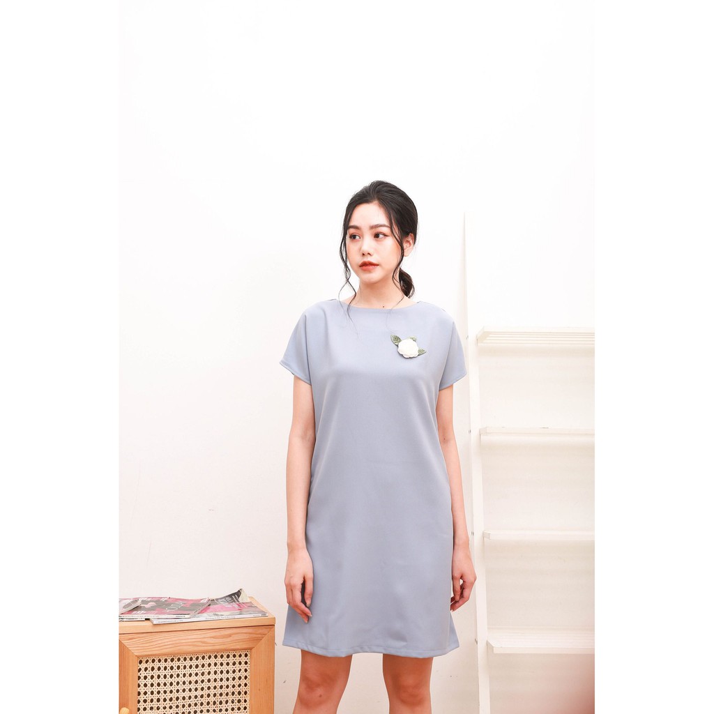 Váy đầm thiết kế, Đầm công sở giáng suông họa tiết hoa ❤FREESHIP❤ vải mềm mịn, dày dặn, tôn dáng