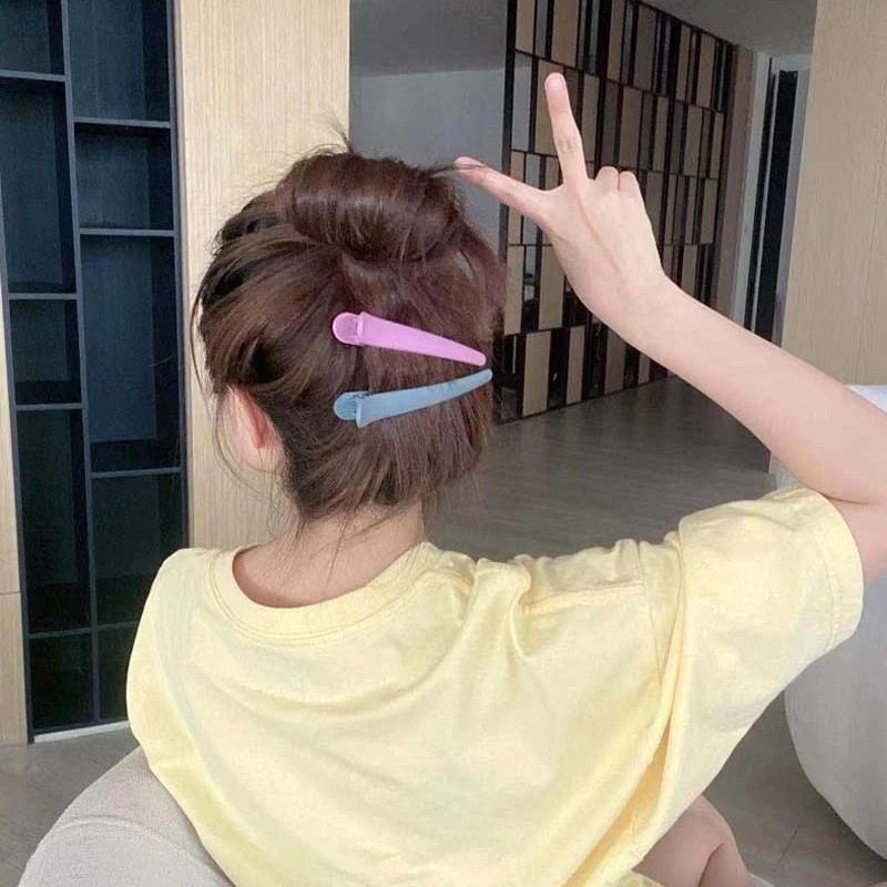 Kẹp tóc acrylic màu kẹo đơn giản phong cách Hàn Quốc cho nữ