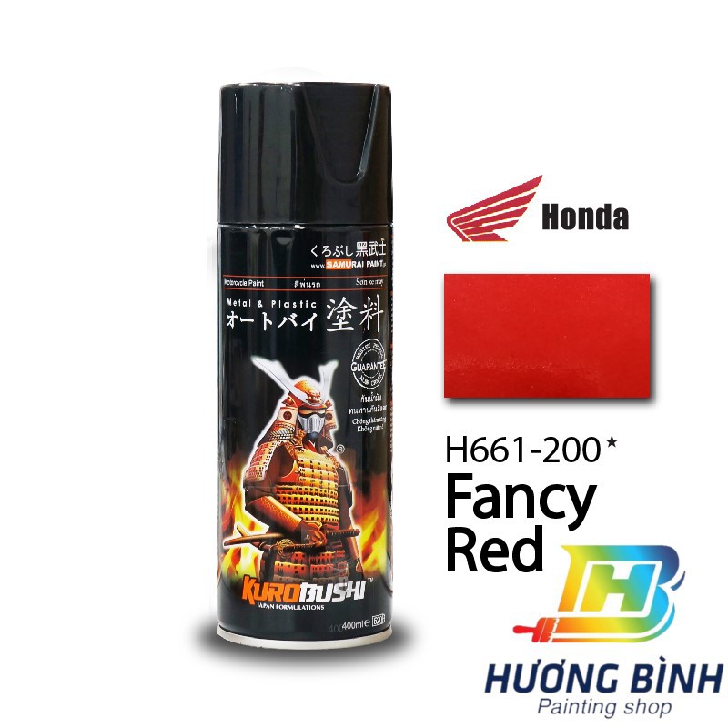 Sơn xịt Samurai màu Đỏ Fancy - H661-200