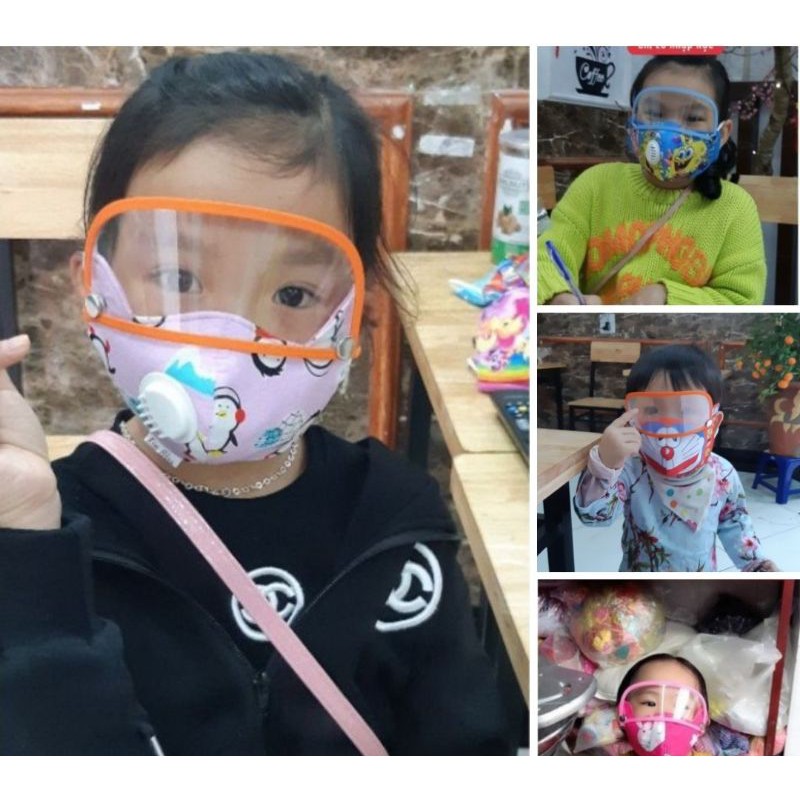 KHẨU TRANG KHÁNG KHUẨN CHUYÊN DÙNG CÓ VAN THỞ KÈM KÍNH CHẮN BỤI DÀNH CHO HỌC SINH SINH VIÊN | BigBuy360 - bigbuy360.vn