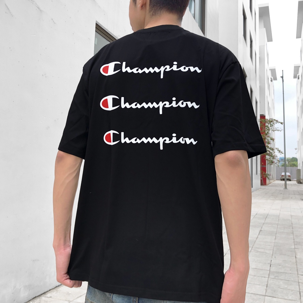 Áo thun CHAMPION, áo phông tay lỡ nam nữ unisex, ZOEclothing