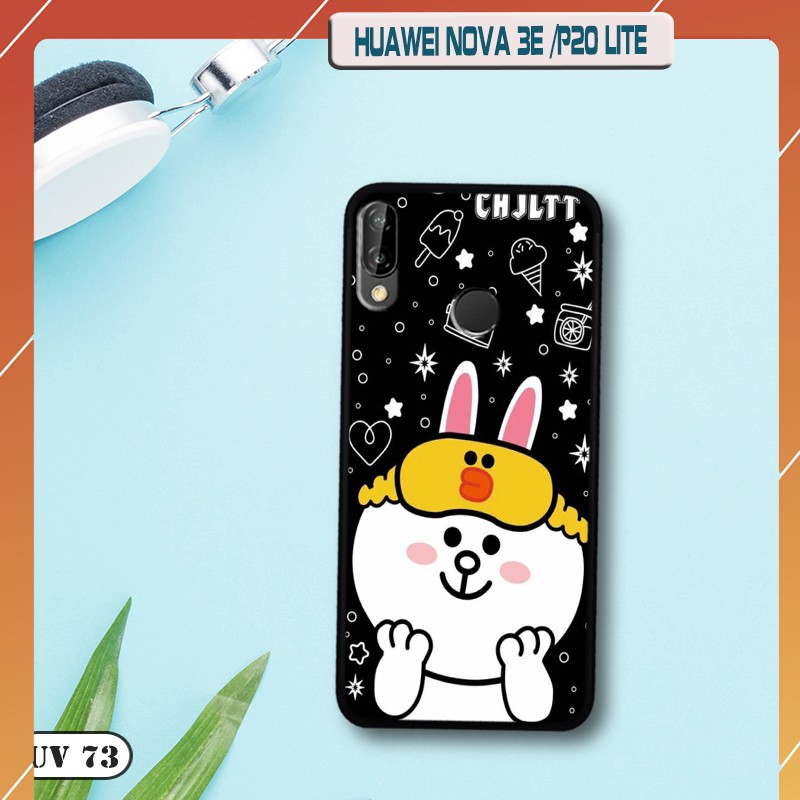 Ốp lưng Huawei NOVA 3e/P20 Lite - lưng nhám viền dẻo  ngộ nghinh