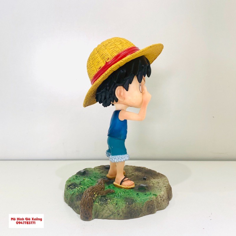 Mô hình Luffy mũ rơm One Piece hồi nhỏ Cao 14cm - Tượng Figure Monkey D.Luffy Vua Hải Tặc