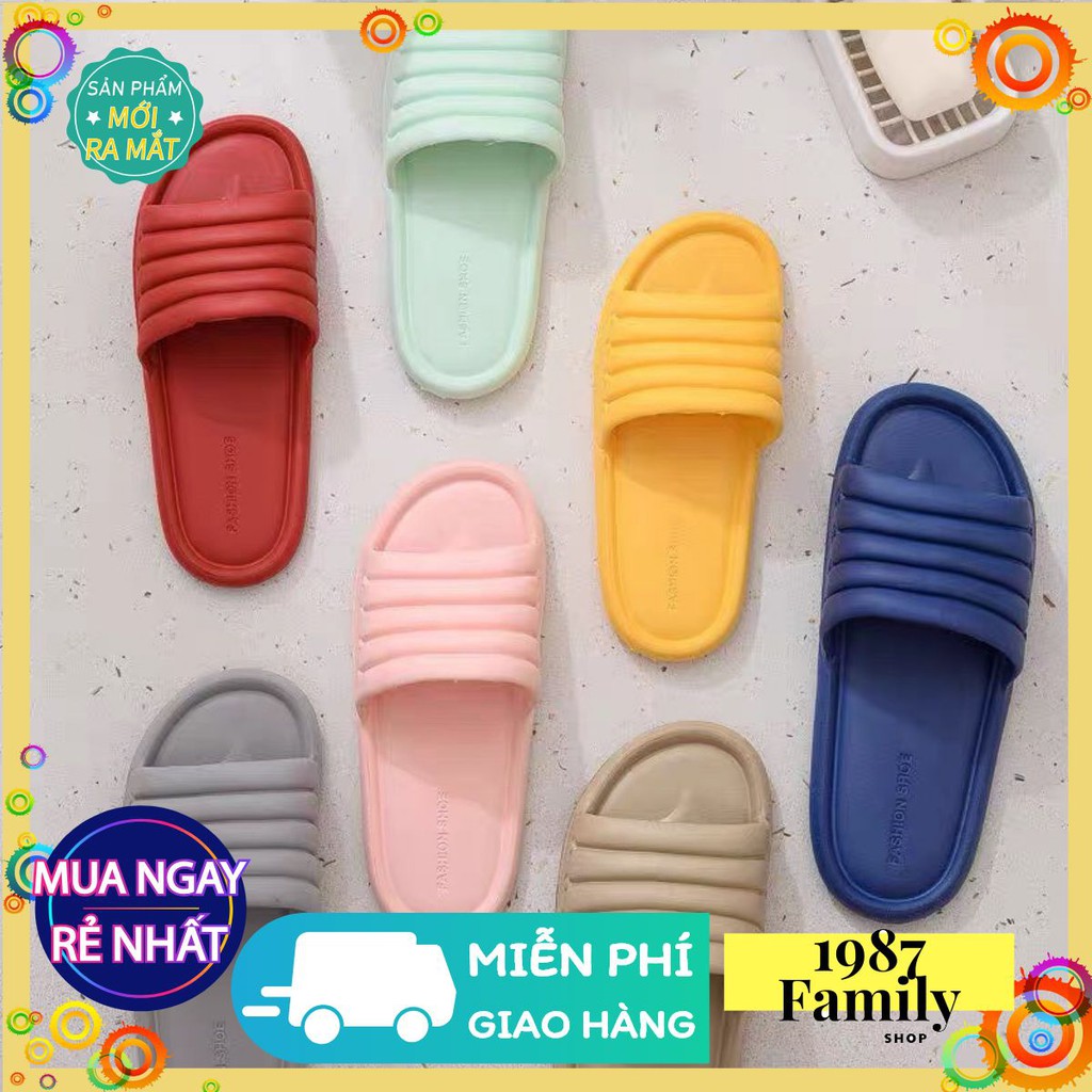 Dép Cao Su 03 Siêu Siêu Nhẹ Quai Ngang Chống Trơn -Dép Đi Trong Nhà Đế Dày Êm Chân⭐Phù Hợp Đi cả ở Phòng Tắm⭐PKG003