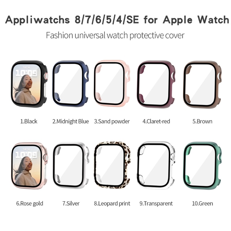 Kính Cường Lực Và Ốp Bảo Vệ Màn Hình Đồng Hồ Thông Minh Watch 8 7 6 5-SE