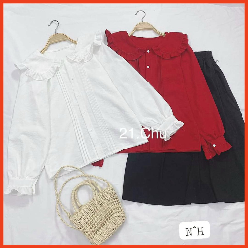 bán sỉ áo sơ mi bánh bèo mẫu mới 2021 có size Yannan.vn