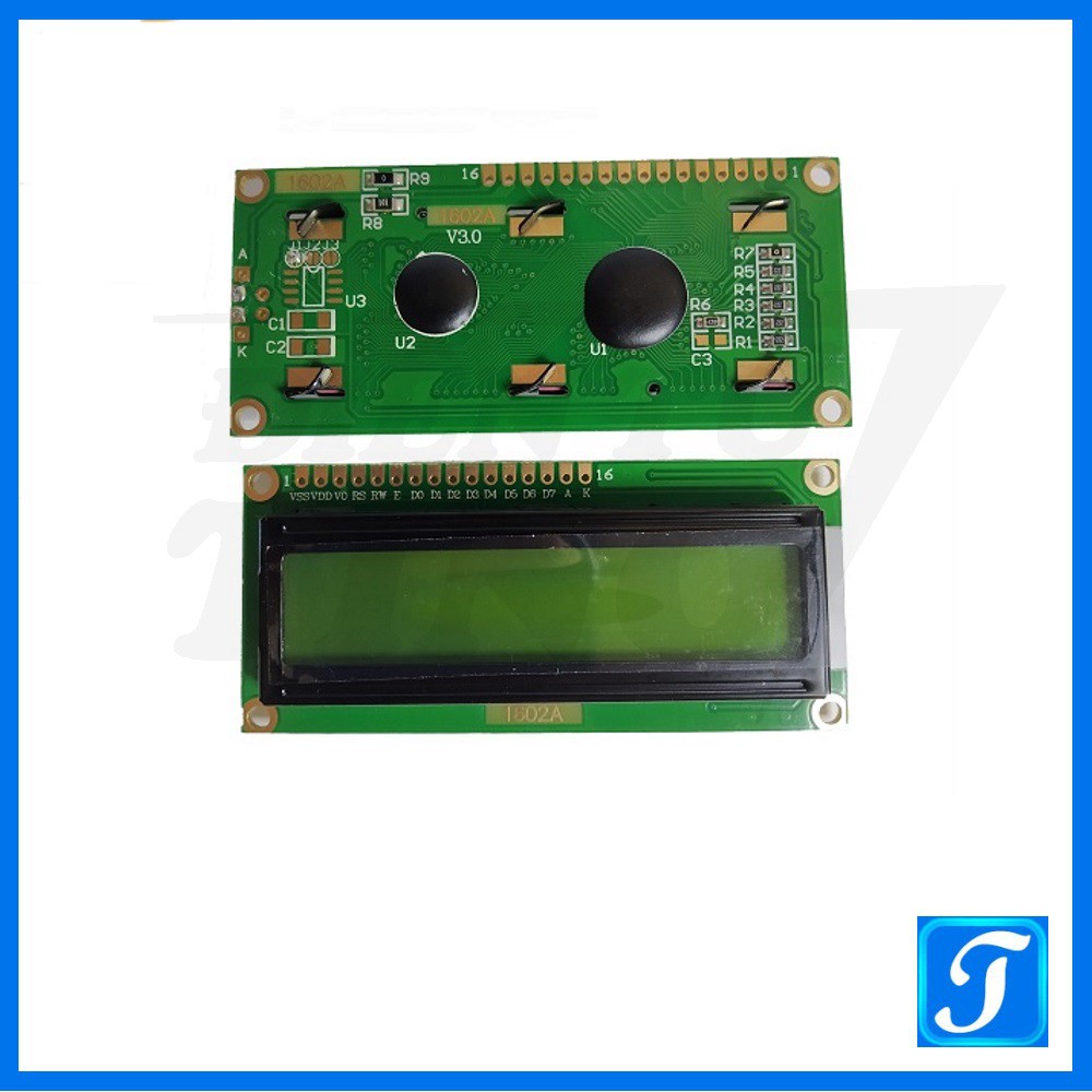 Màn Hình LCD 1602 Vàng Xanh Chữ Đen LCD 16x2 5V