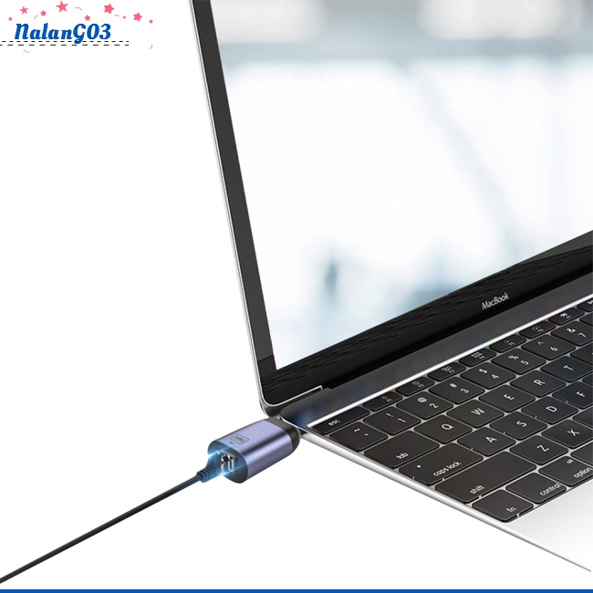 Dây Cáp Chuyển Đổi Cổng Mạng NA Type-C Sang Rj45 100mbps Usb C Cho Điện Thoại Di Động