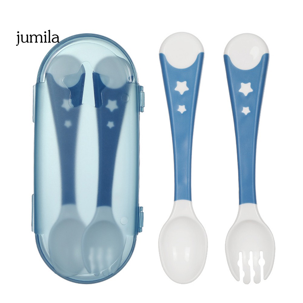 Set 2 Muỗng Nĩa Tập Ăn Cho Bé