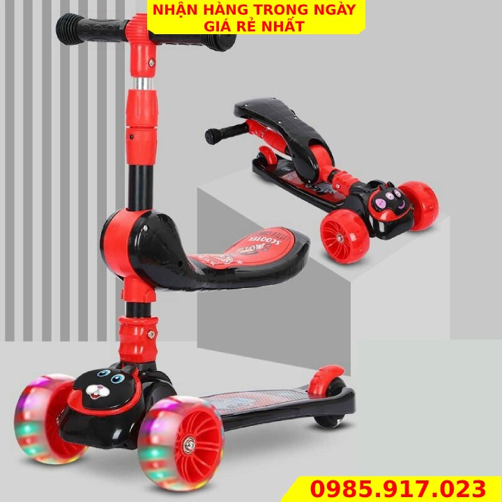 Xe trượt scooter cao cấp GRAFFITI 2 trong 1 cho bé 2-13 tuổi