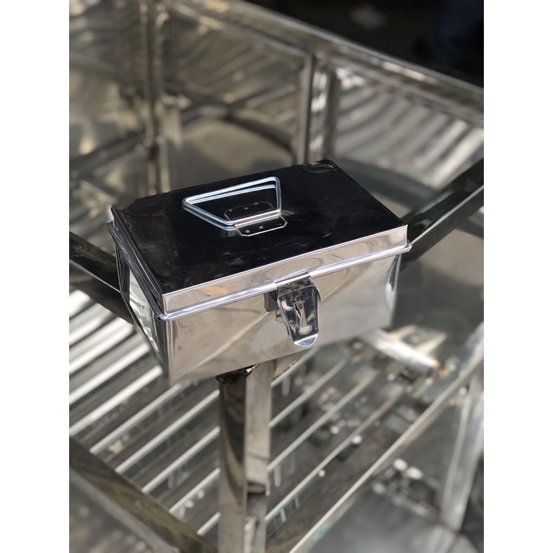 Hòm Inox cỡ nhỏ , Đựng tiền , tài liệu