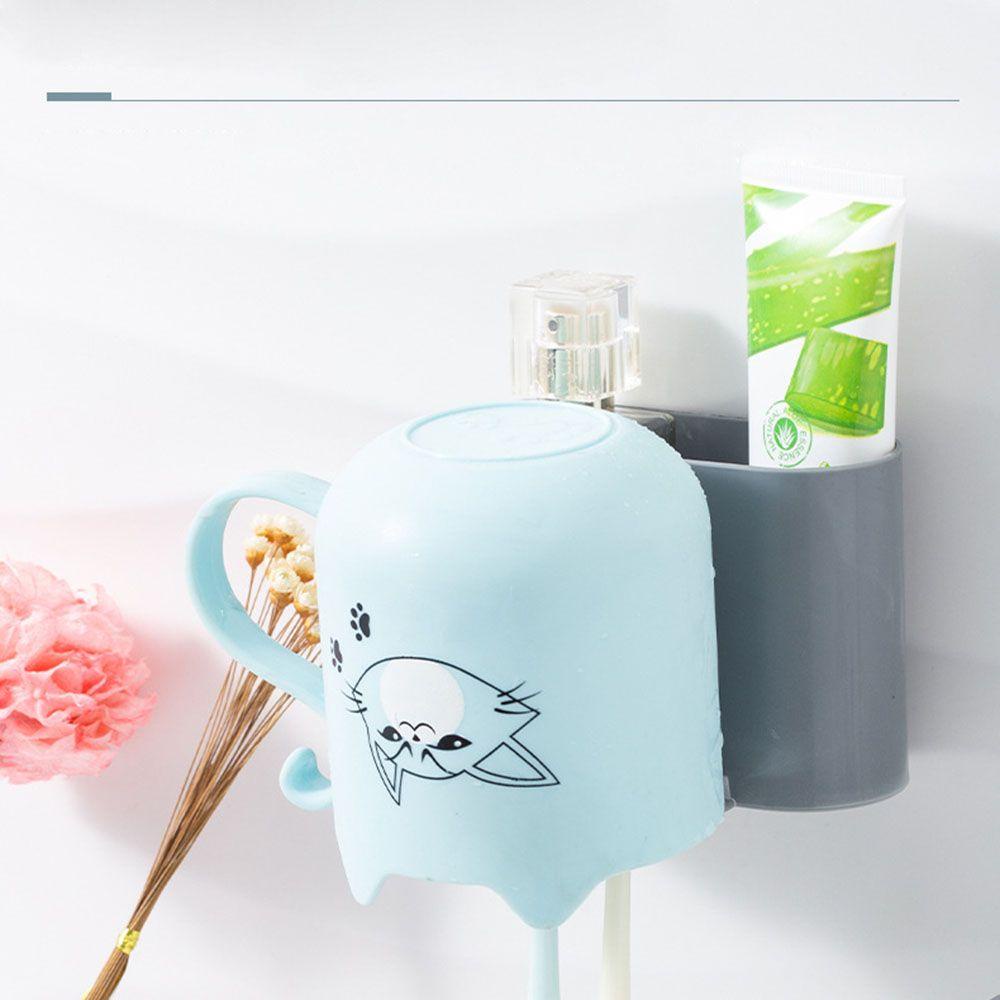 Giá Đỡ Bàn Chải Đánh Răng / Cốc Súc Miệng Gắn Tường Tiện Dụng Cho Phòng Tắm