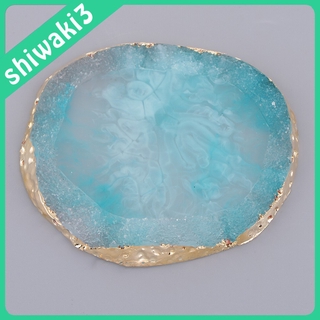 [Shiwaki] Bảng Pha Màu Đá Mã Não Giả Bằng Resin Trang Trí Móng Tay